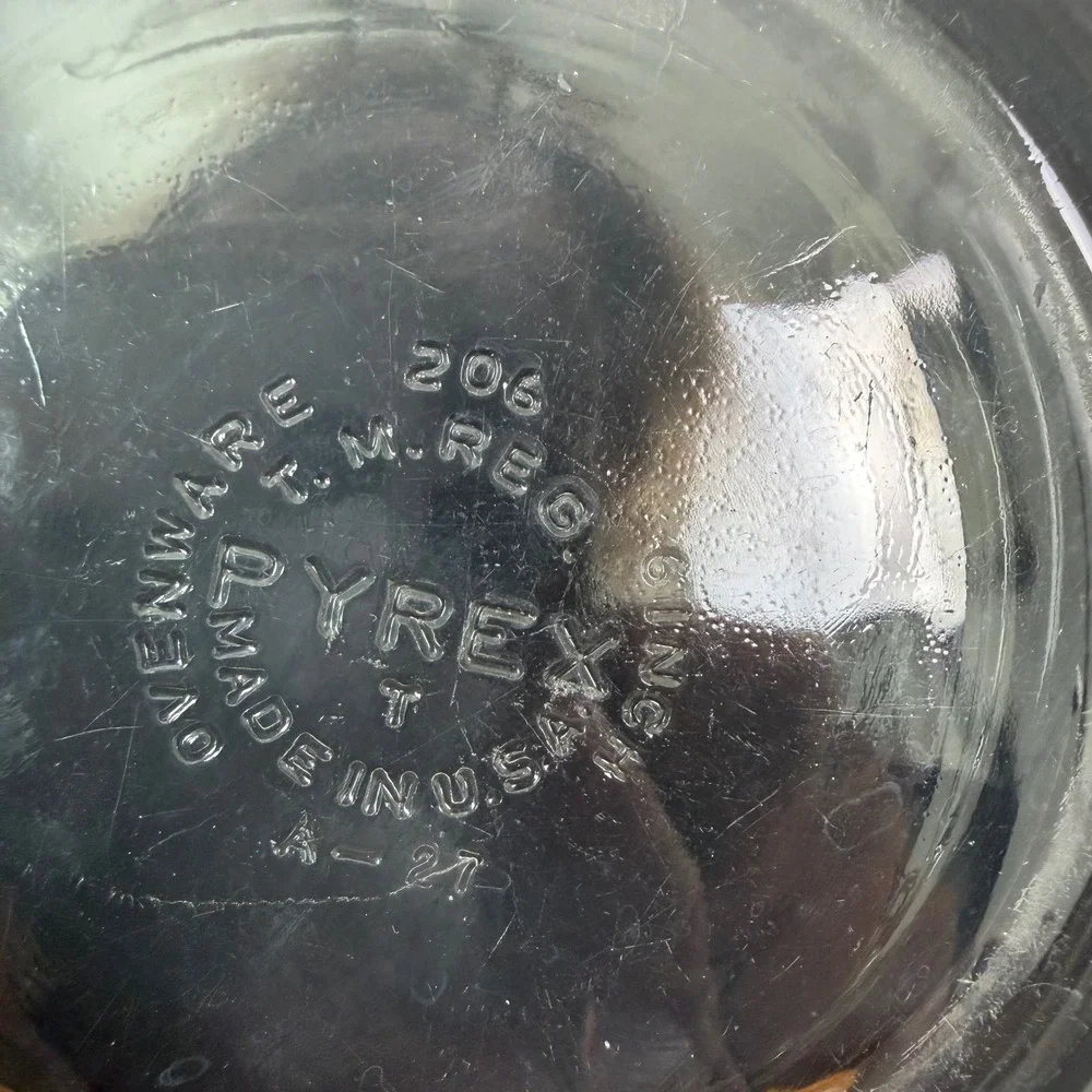 Pyrex set three